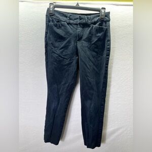 Old Navy High Rise Pixie Skinny Smooth Pocket Pants Womens 2 Black Casual 2432